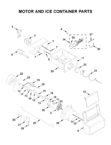 Motor And Ice Container Parts parts for Whirlpool Side-By-Side Refrigerator WRS315SDHZ03 from AppliancePartsPros.com