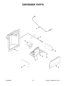 Dispenser Parts parts for Whirlpool Side-By-Side Refrigerator WRS315SDHZ0A from AppliancePartsPros.com