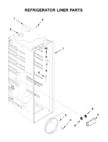 Refrigerator Liner Parts parts for Whirlpool Side-By-Side Refrigerator WRS321SDHB05 from AppliancePartsPros.com