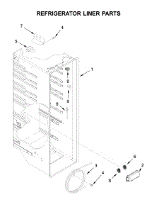 Refrigerator Liner Parts parts for Whirlpool Side-By-Side Refrigerator WRS321SDHW04 from AppliancePartsPros.com