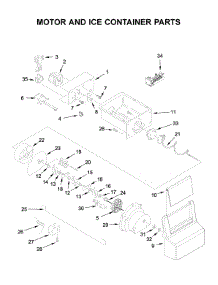 Motor And Ice Container Parts parts for Whirlpool Side-By-Side Refrigerator WRS321SDHW05 from AppliancePartsPros.com