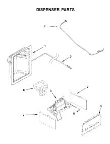Dispenser Parts parts for Whirlpool Side-By-Side Refrigerator WRS325SDHB04 from AppliancePartsPros.com