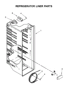 Refrigerator Liner Parts parts for Whirlpool Side-By-Side Refrigerator WRS325SDHV04 from AppliancePartsPros.com