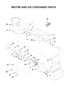 Motor And Ice Container Parts parts for Whirlpool Side-By-Side Refrigerator WRS331SDHB03 from AppliancePartsPros.com