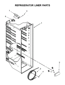 Refrigerator Liner Parts parts for Whirlpool Side-By-Side Refrigerator WRS331SDHM03 from AppliancePartsPros.com