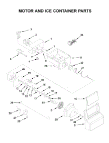 Motor And Ice Container Parts parts for Whirlpool Side-By-Side Refrigerator WRS335SDHB03 from AppliancePartsPros.com