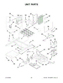Unit Parts parts for Whirlpool Side-By-Side Refrigerator WRS335SDHM02 from AppliancePartsPros.com
