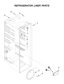 Refrigerator Liner Parts parts for Whirlpool Side-By-Side Refrigerator WRS335SDHM03 from AppliancePartsPros.com