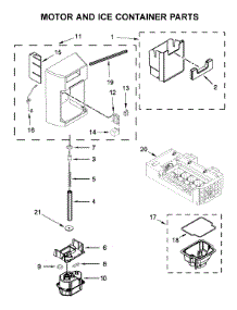 Motor And Ice Container Parts parts for Whirlpool Side-By-Side Refrigerator WRS555SIHV03 from AppliancePartsPros.com