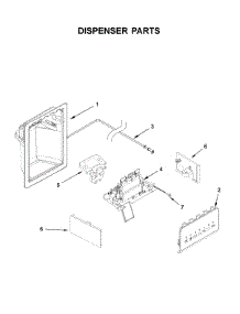 Dispenser Parts parts for Whirlpool Side-By-Side Refrigerator WRS555SIHV03 from AppliancePartsPros.com