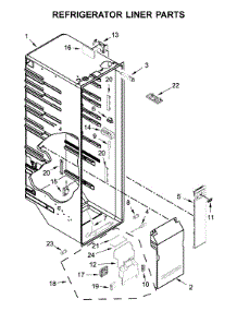 Refrigerator Liner Parts parts for Whirlpool Side-By-Side Refrigerator WRS970CIHZ00 from AppliancePartsPros.com