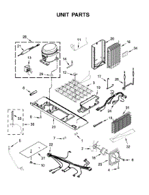 Unit Parts parts for Whirlpool Side-By-Side Refrigerator WRS970CIHZ00 from AppliancePartsPros.com