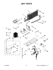 Unit Parts parts for Whirlpool Top-Mount Refrigerator WRT108FFDW01 from AppliancePartsPros.com