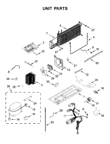 Unit Parts parts for Whirlpool Top-Mount Refrigerator WRT108FZDB05 from AppliancePartsPros.com