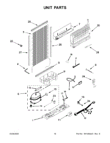 Unit Parts parts for Whirlpool Top-Mount Refrigerator WRT112CZJB00 from AppliancePartsPros.com
