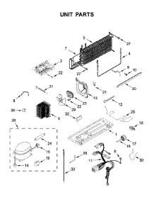 Unit Parts parts for Whirlpool Top-Mount Refrigerator WRT318FMDW05 from AppliancePartsPros.com