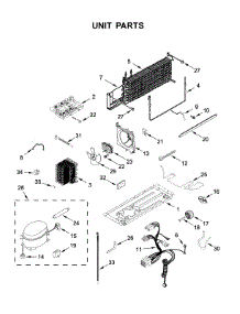 Unit Parts parts for Whirlpool Top-Mount Refrigerator WRT318FZDB06 from AppliancePartsPros.com