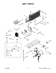 Unit Parts parts for Whirlpool Top-Mount Refrigerator WRT318FZDW09 from AppliancePartsPros.com