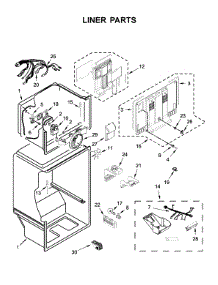 Liner Parts parts for Whirlpool Top-Mount Refrigerator WRT519SZDB06 from AppliancePartsPros.com