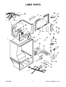 Liner Parts parts for Whirlpool Top-Mount Refrigerator WRT541SZDB01 from AppliancePartsPros.com