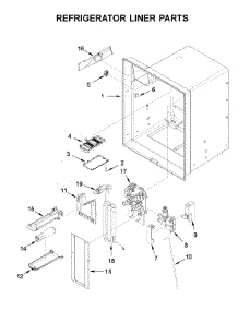 Refrigerator Liner Parts parts for Whirlpool Bottom-Mount Refrigerator WRX735SDHB01 from AppliancePartsPros.com