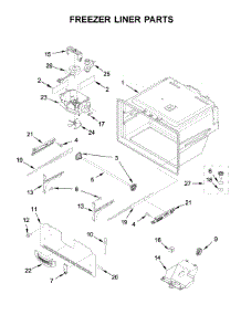 Freezer Liner Parts parts for Whirlpool Bottom-Mount Refrigerator WRX735SDHV01 from AppliancePartsPros.com