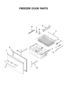 Freezer Door Parts parts for Whirlpool Bottom-Mount Refrigerator WRX735SDHV01 from AppliancePartsPros.com