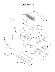 Unit Parts parts for Whirlpool Bottom-Mount Refrigerator WRX735SDHV01 from AppliancePartsPros.com