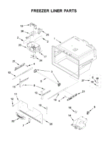 Freezer Liner Parts parts for Whirlpool Bottom-Mount Refrigerator WRX735SDHW02 from AppliancePartsPros.com