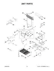 Unit Parts parts for Whirlpool Bottom-Mount Refrigerator WRX735SDHW08 from AppliancePartsPros.com