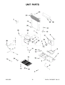 Unit Parts parts for Whirlpool Bottom-Mount Refrigerator WRX735SDHZ02 from AppliancePartsPros.com