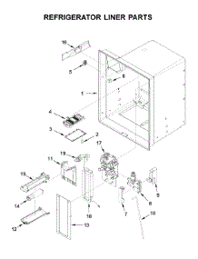 Refrigerator Liner Parts parts for Whirlpool Bottom-Mount Refrigerator WRX735SDHZ03 from AppliancePartsPros.com