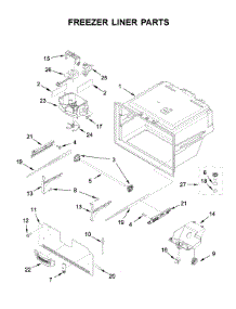 Freezer Liner Parts parts for Whirlpool Bottom-Mount Refrigerator WRX735SDHZ03 from AppliancePartsPros.com