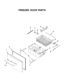 Freezer Door Parts parts for Whirlpool Bottom-Mount Refrigerator WRX735SDHZ03 from AppliancePartsPros.com