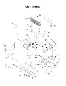 Unit Parts parts for Whirlpool Bottom-Mount Refrigerator WRX735SDHZ03 from AppliancePartsPros.com