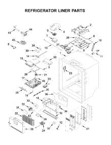 Refrigerator Liner Parts parts for Whirlpool Bottom-Mount Refrigerator WRX986SIHZ01 from AppliancePartsPros.com