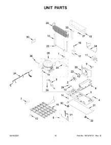 Unit Parts parts for Whirlpool Bottom-Mount Refrigerator WRX986SIHZ02 from AppliancePartsPros.com