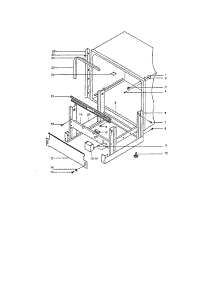 Frame And Misc. Items parts for Insinkerator Dishwasher WS3000 from AppliancePartsPros.com