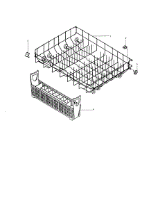 Lower Rack Unit parts for Insinkerator Dishwasher WS3000-1 from AppliancePartsPros.com