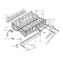 Upper Rack And Track Unit parts for Insinkerator Dishwasher WS3000-2 from AppliancePartsPros.com