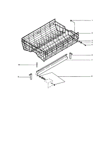 Upper Rack And Track Unit parts for Insinkerator Dishwasher WS400-3 from AppliancePartsPros.com