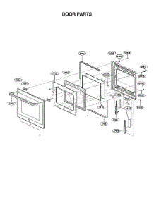 Door Parts parts for Lg Electric Wall Oven WSES4728F/00 from AppliancePartsPros.com