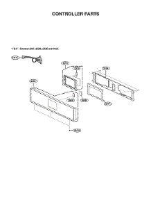 Controller Parts parts for Lg Electric Wall Oven WSES4728F/00 from AppliancePartsPros.com