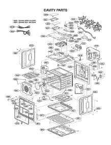 Cavity Parts parts for Lg Electric Wall Oven WSES4728F/00 from AppliancePartsPros.com