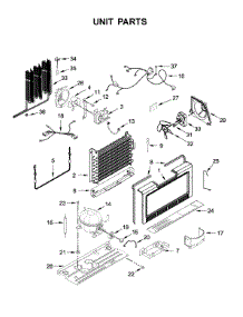Unit Parts parts for Whirlpool Upright Freezer WSZ57L18DM04 from AppliancePartsPros.com