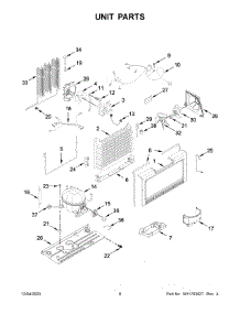 Unit Parts parts for Whirlpool Upright Freezer WSZ57L18DM08 from AppliancePartsPros.com