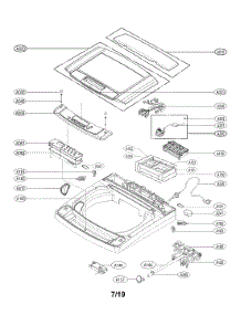Top Cover Assembly parts for Lg Washer WT1150CW/00 from AppliancePartsPros.com