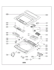 Top, Lid And Controls parts for Lg Washer WT1301CW/00 from AppliancePartsPros.com