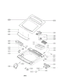 Top Cover Parts parts for Lg Washer WT1701CW/00 from AppliancePartsPros.com