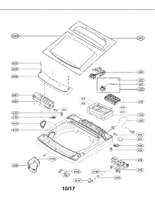 Top Cover Parts parts for Lg Washer WT1901CW from AppliancePartsPros.com
